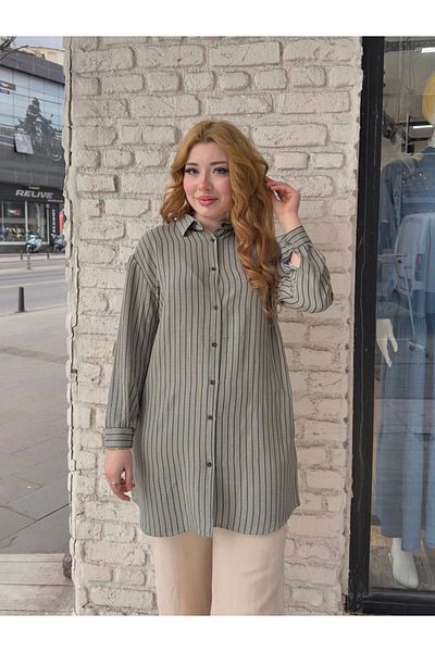 KAZAX Striped Tunic Shirt