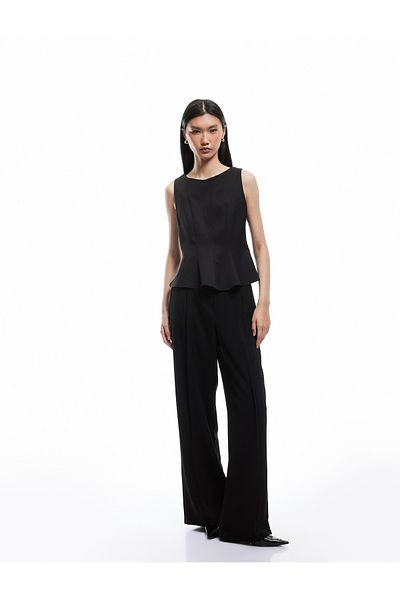 Koton Peplum Cutout Scoop Neck Tank Top
