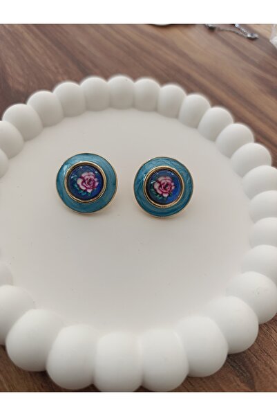 karan jewel Pinterest mineli küpe çiçek desen