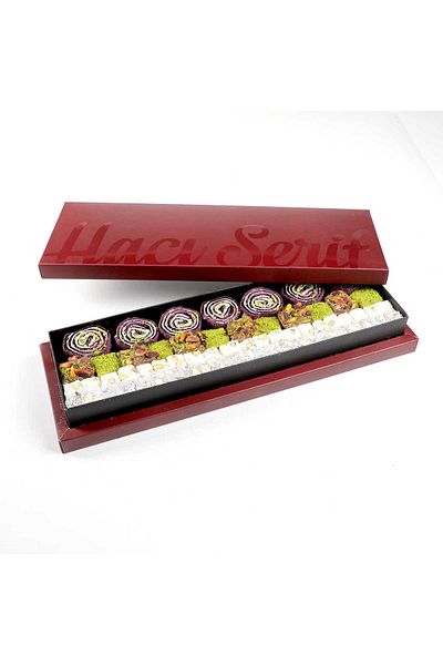 Hacı Şerif Sultan's Bundle - Baklava and Turkish Delight Bordu, 800g