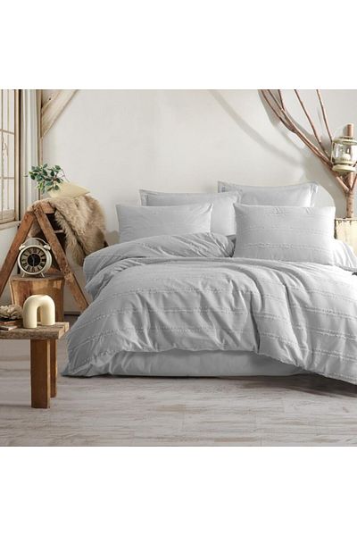 Clasy Lenjerie de pat jacquard ranforce, Clasy Home, Avola V3 Gri