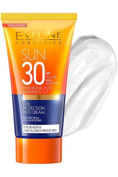 Eveline Cosmetics Sun Protection Face Cream Spf 30| For Sensitive And Allergy Prone Skin | 50 Ml