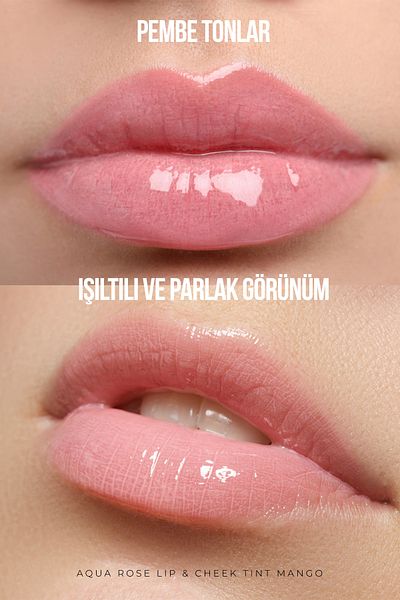 New Well Aqua Rose Lip & Cheek Tint Mango Flavored 6 ML