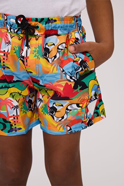 Nebbati BG Store Erkek Çocuk Desenli Şort