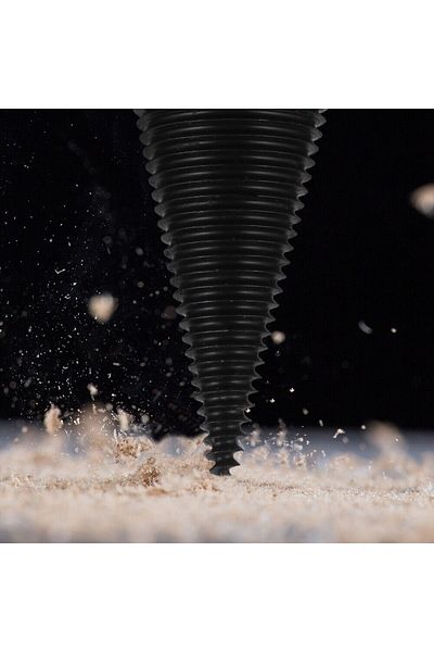Generic مثقاب تقطيع الخشب مقاس 32 مم، مفك مخروطي لولبي، أداة تكسير الخشب لشق جذوع الأشجار للحفر