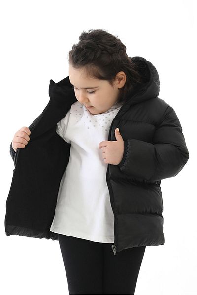Montland Sports Girl's Tight, Black Inner Fleece, Waterproof Wind-Resistant Winter Coat & Coat