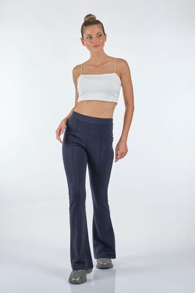 Vedi Широкі штани з високою талією та еластичним поясом, сині, жіночі 22233413