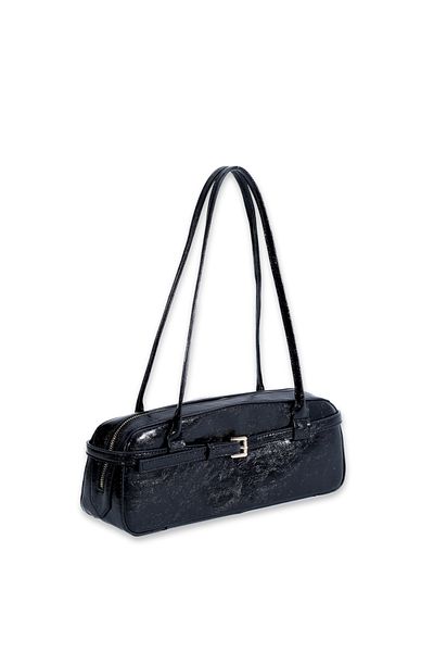 Sun Pieces La Nova Faux Leather Baguette Shoulder Bag