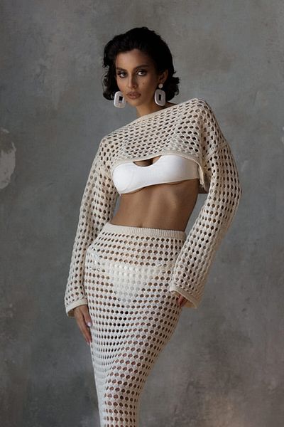 BOHEMAİ Santa Beige Crop