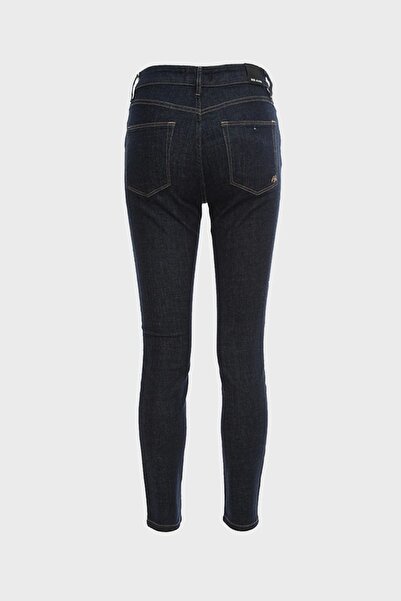 BSB Pantaloni pentru femei, albastru închis, cu talie înaltă, cu picioare înguste 050- 212910