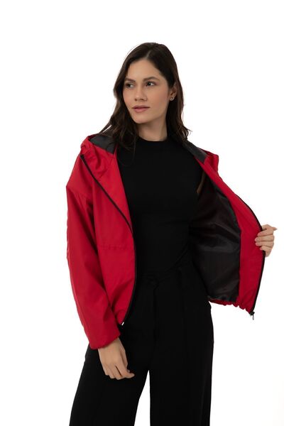 Montland Спортивний жіночий червоний капюшон, водонепроникний, вітрозахисний,...