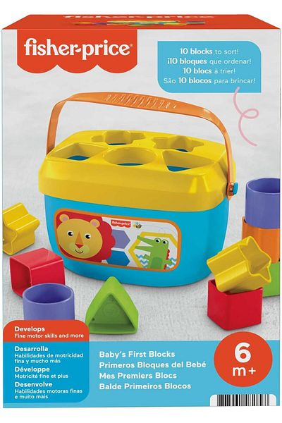 FISHER PRICE Fisher-Price Baby's First Blocks Set, Shape-Sorting Toy