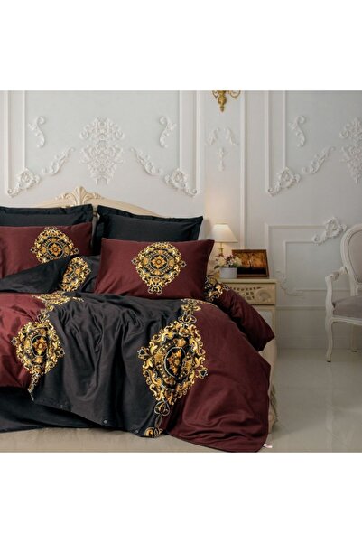Cotton Box Luxury Palace Satin bed linen with baroque digital print, Ebren An...