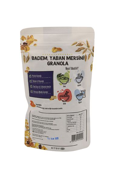 Sade Organik 200 g 4 Packages (4 X 200 g) Granola Package