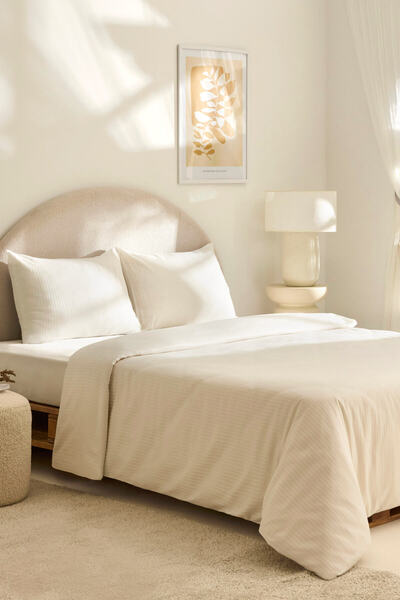 Kaşmir Home طقم غطاء لحاف فردي صوفيا أوف وايت