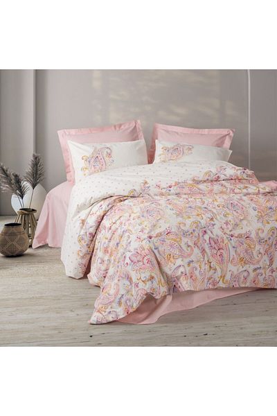 Cotton Box 100% cotton double bed linen ranforce, Cotton Box, Muna Pink