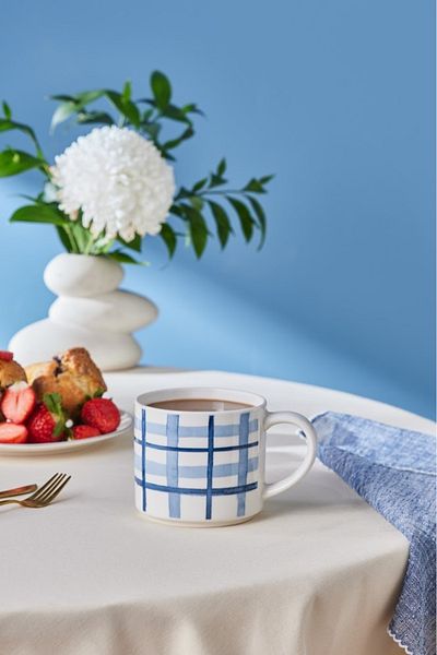 Karaca Alize Checkered Mug 390 ml