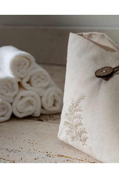 Madame Coco White Solene 6-Piece Cotton Towel Set