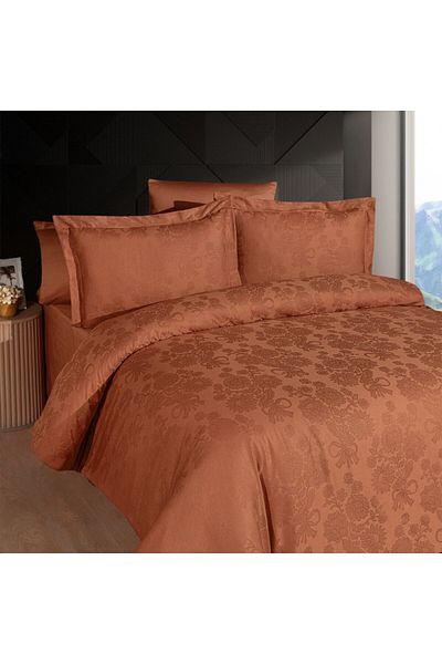 First Choice Luxury double bed linen jacquard satin 6 pieces, First Choice, Herra Caramiziu