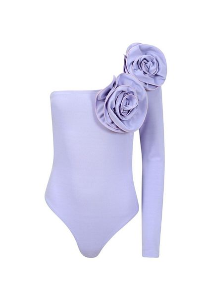 La Sarta Body liliac cu detaliu Elba Rose