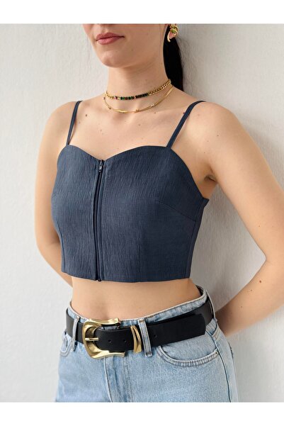 Retrobird Γυναικείο φερμουάρ Lalren Μπουστάκι με φερμουάρ μπροστά