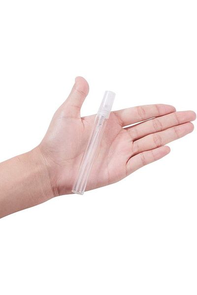 COOYA Mini Spray Bottle, 25Pcs 10ml, Glass Travel Atomiser Bottles with Plastic Lid for Perfume, Cosmetic
