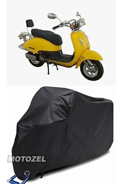 MotoZEL قماش القنب الأسود المتوافق مع قفل ASIA AS 125 T-2G مقاوم للماء