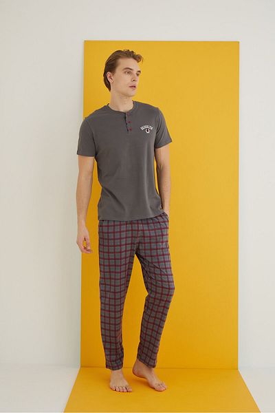 ELİTOL Combed Men's Pajama Suit