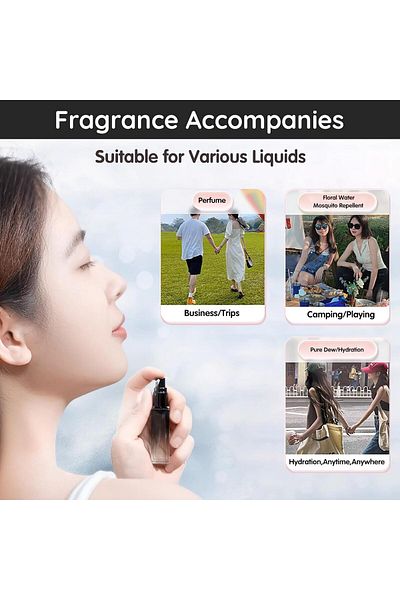 COOYA 3 Pcs Perfume Atomiser Bottle, Refillable, for Handbag Pocket Luggage, Spray Bottle for Women, Men