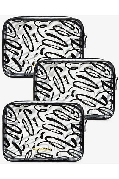 BAGSMART -3 Pack TSA Approved Clear Travel Toiletry bag