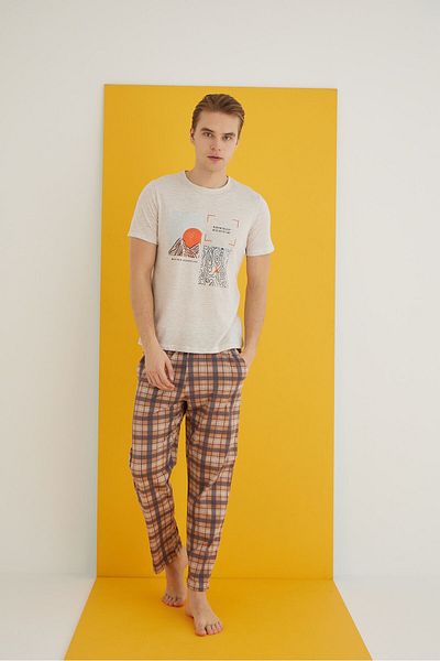 ELİTOL Combed Men's Pajama Suit