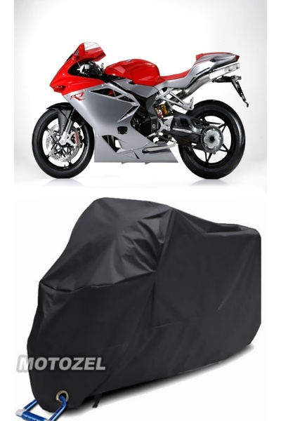 AutoZEL MV Agusta F4R مغطى بقماش أسود للدراجات النارية مقاوم للماء (متوافق مع...
