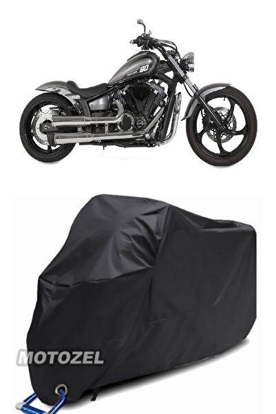 MotoZEL ياماها XVS 1300 A متوافق مع القفل الأسود للدراجات النارية المشمع الأس...