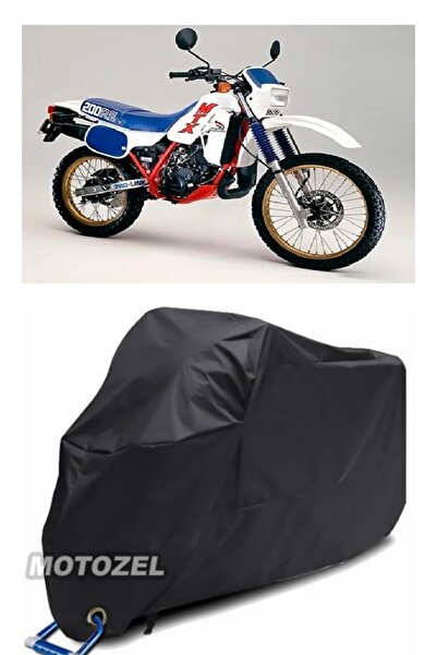 MotoZEL هوندا MTX 200 حقيبة خلفية سوداء وقفل متوافق مع القماش المشمع للدراجات...