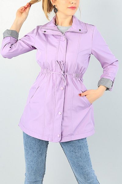 COCOCİX Gathered Waist Trench Coat