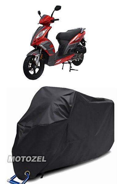 MotoZEL قماش مشمع أسود متوافق مع قفل Mondial 150 Mash مقاوم للماء