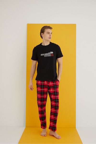 ELİTOL Combed Men's Pajama Suit