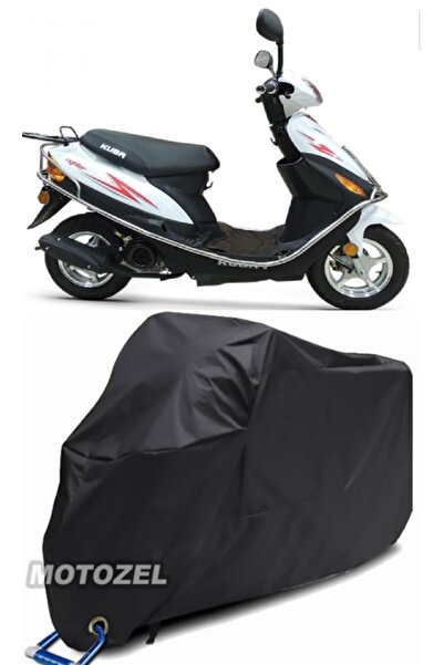 AutoZEL غطاء دراجة نارية أسود من Kuba Fighter 80 مقاوم للماء (متوافق مع القفل)