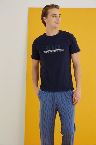 ELİTOL Combed Men's Pajama Suit