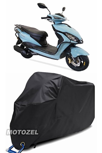 MotoZEL قماش مشمع أسود للدراجات النارية من أرورا فريدوم 50 متوافق مع القفل مق...