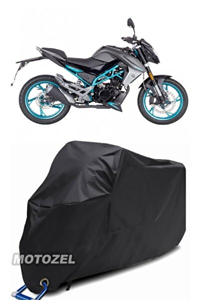 MotoZEL حقيبة خلفية سوداء CF Moto 150NK مع قماش مشمع للدراجات النارية متوافق ...