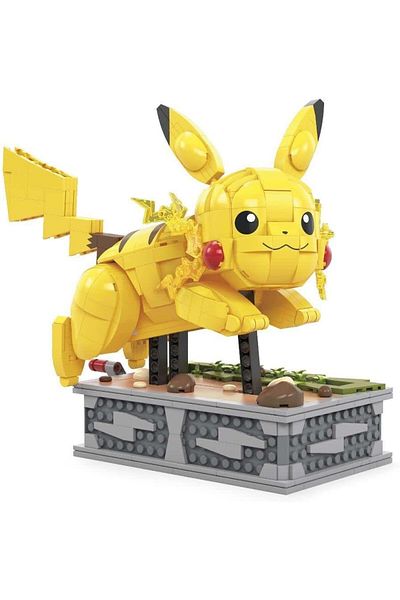 Mega Bloks مجموعة مكعبات بناء ميجا بوكيمون موشن بيكاتشو مع حركة ميكانيكية (1095 قطعة)