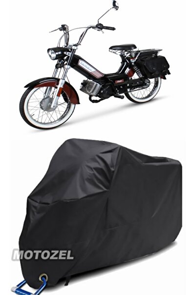 MotoZEL قماش Mobylette Classic 3500 Lock متوافق مع القماش المشمع الأسود للدرا...