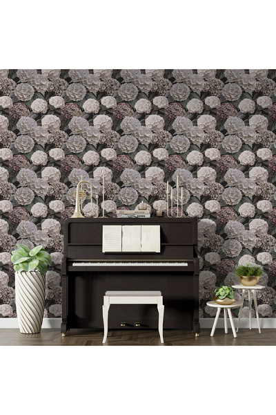 dreamwall Pastel Renkli Çiçekler Duvar Kağıdı -Isı ve Ses Yalıtımı Yırtılmaz