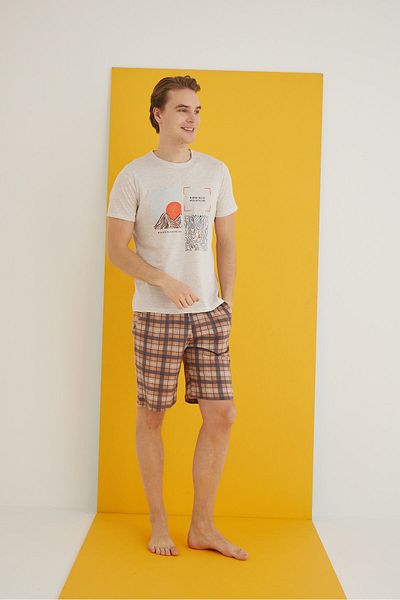 ELİTOL Combed Men's Shorts Set