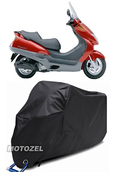 MotoZEL حقيبة خلفية سوداء من Honda FES 250 Foresight مع قماش مشمع للدراجات ال...
