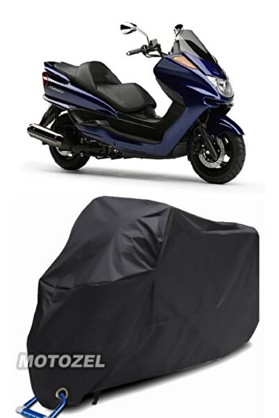 AutoZEL غطاء دراجة نارية ياماها ماجيستي 250 أسود مقاوم للماء (متوافق مع القفل)