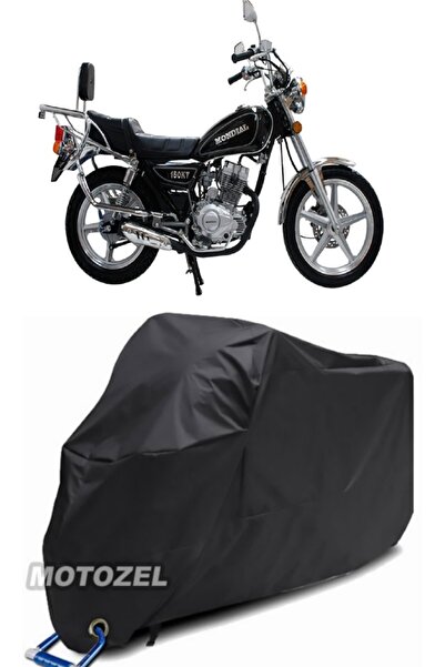 MotoZEL قماش القنب الأسود المتوافق مع قفل Mondial 125 KT مقاوم للماء