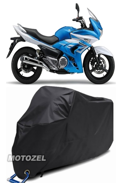 MotoZEL قماش القنب الأسود المتوافق مع قفل سوزوكي GW 250F مقاوم للماء