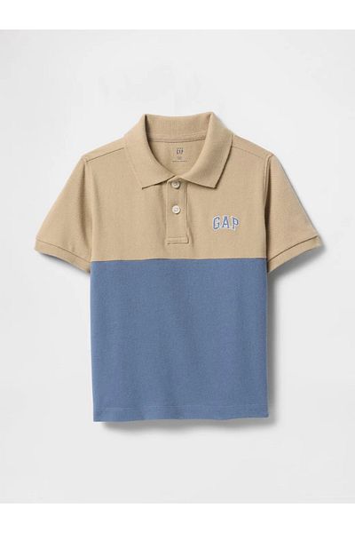 GAP تي شيرت بيبي بوي جاب كولوربلوك بياقة بولو